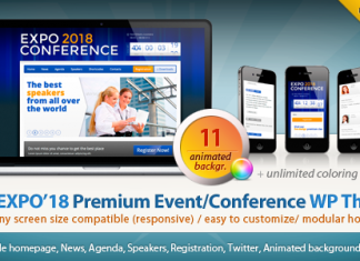 Theme WordPress Expo18 Responsive Event Conference
