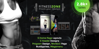 Theme WordPress Fitness Zone