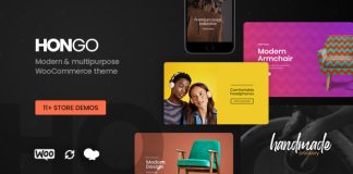 Theme WordPress Hongo Moderne et Polyvalent pour WooCommerce