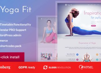 Theme WordPress Yoga Fit Sports Fitness