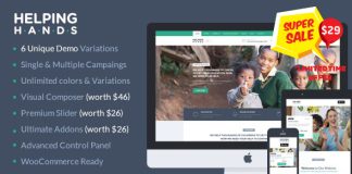 Theme WordPress de charite HelpingHands
