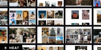 Theme WordPress de photographie reactif Heat