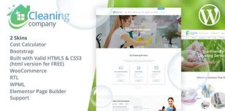 Theme WordPress de services de nettoyage RTL