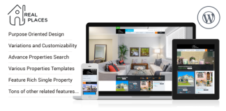 Theme WordPress de vente et location immobiliere RP Real
