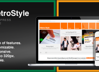 Theme WordPress polyvalent MetroStyle ResponsiveStatusBar