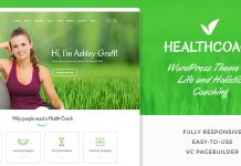 Theme WordPress pour Coach Sante et Entraineur Personnel