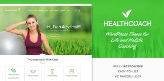 Theme WordPress pour Coach Sante et Entraineur Personnel