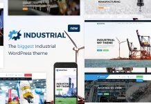 Theme WordPress pour entreprise industrielle et usine