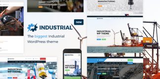 Theme WordPress pour entreprise industrielle et usine