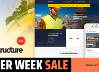 Theme WordPress pour fabrique industrielle Construction de structure
