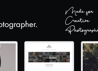 Theme WordPress pour photographe