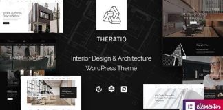 Theratio Theme WordPress Elementor pour larchitecture et le design