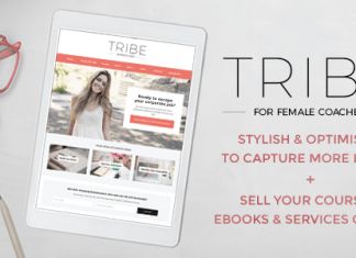 Tribe Theme WordPress pour coach feminin