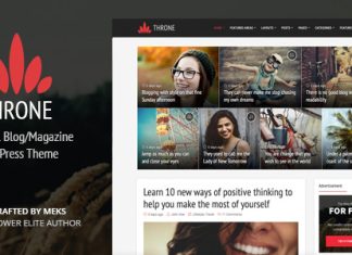 Trone Theme WordPress de blog personnel