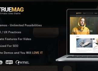 True Mag Theme WordPress pour video et magazine