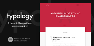 Typologie Theme minimaliste de blog et de texte pour