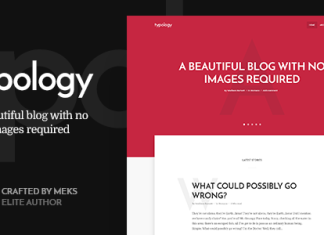 Typologie Theme minimaliste de blog et de texte pour