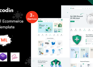 Vicodin Modele de boutique eCommerce de sante et de