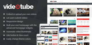 VideoTube Theme WordPress Responsive pour les Videos