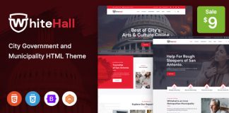 White Hall Modele HTML municipal et gouvernemental