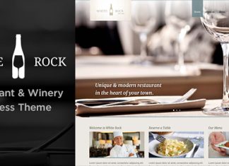 White Rock Theme de Restaurant Vignoble