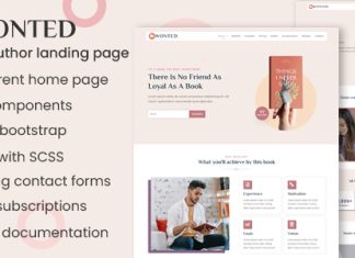 Wonted Page datterrissage du livre et de lauteur