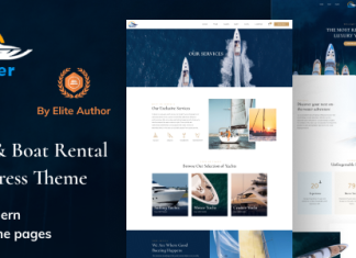 Yachter Theme WordPress de location de yachts et de