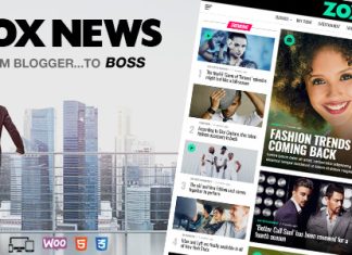 Zox News Theme professionnel WordPress pour les actualites et