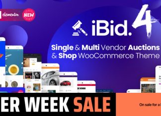 iBid Theme WooCommerce dencheres multi vendeurs