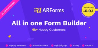 ARForms Plugin constructeur de formulaires de contact Wordpress