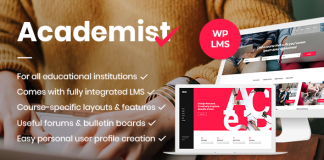 Academist Theme du systeme de gestion de leducation et