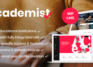 Academist Theme du systeme de gestion de leducation et