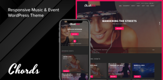 Accords Theme WordPress pour la musique les artistes et