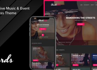 Accords Theme WordPress pour la musique les artistes et