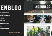 Aden – Un thème de blog WordPress Aden Un theme de blog WordPress