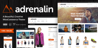 Adrenaline Theme WooCommerce polyvalent