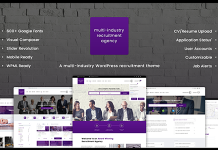 Agence de recrutement – Thème WordPress responsive pour plusieurs industries Agence de recrutement Theme WordPress responsive pour plusieurs industries
