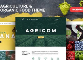 Agricom Theme WordPress pour lagriculture et lalimentation biologique