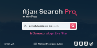 Ajax Search Pro Plugin de recherche en temps reel