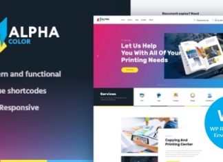 AlphaColor Agence de design de type theme WordPress