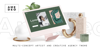 Amedeo Theme pour artiste multi concept et agence creative