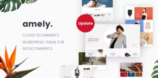 Amely Theme WordPress pour WooCommerce pour une boutique de