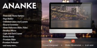 Ananke Theme WordPress One Page Parallax