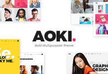 Aoki Theme dagence de design creatif