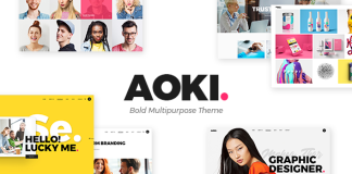 Aoki Theme dagence de design creatif
