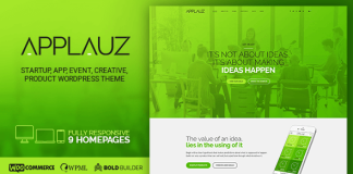 Applauz Theme WordPress pour logiciel technologie et digital