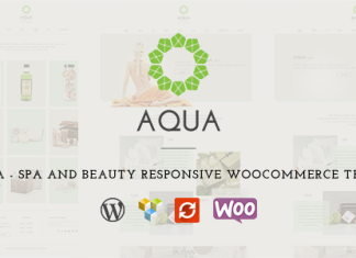 Aqua Theme WordPress WooCommerce responsive for Spa et Beaute