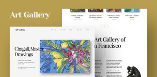 Arte Theme WordPress de galerie dart