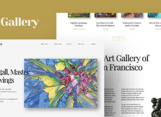 Arte Theme WordPress de galerie dart