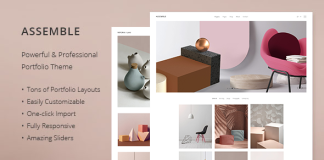 Assemble Theme de portfolio